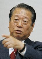 Ozawa denies giving Kan cold shoulder