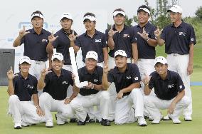 Japan beats S. Korea in golf team event
