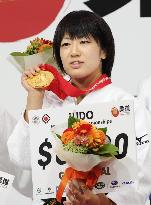 Asami wins gold at world judo c'ships