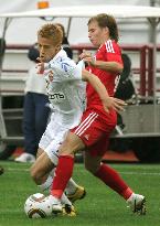 CSKA Moscow's Honda against Lokomotiv Moscow