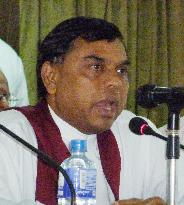 Minister Rajapaksa at meeting