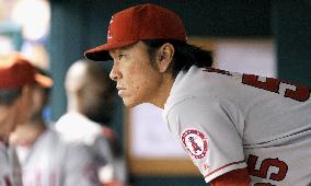 Matsui looks on from dugout