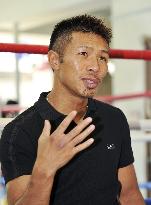 WBA champion Uchiyama at press conference