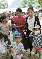 Myanmar refugees on way to Japan