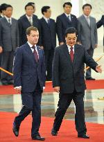 Russia's Medvedev visiting China