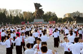 N. Koreans celebrate reelection of Kim as national leader
