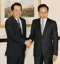 Kan holds talks with S. Korea's Lee