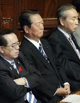 DPJ's Ozawa at lower house session