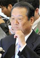 Ozawa speaks ahead of imminent indictment linked to funds scandal