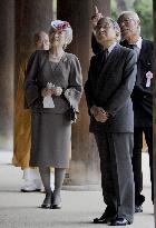 Japan emperor, empress in Nara