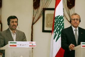 Presidents of Iran, Lebanon at press conference