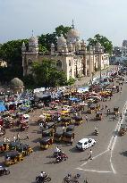 Bustling old city Hyderabad