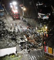 Schoolgirl dies as wall collapses in Gifu