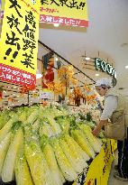Soaring vegetable prices in Japan