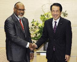Japan, Vanuatu prime ministers in Tokyo