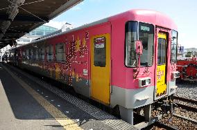 Japan's first biodiesel train launched in Hyogo Pref.