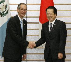 PM Kan meets Guatemalan President Colom