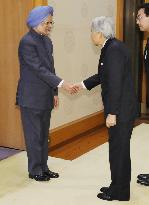 India's Singh meets with Japanese emperor