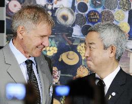 Harrison Ford in Japan to promote biodiversity