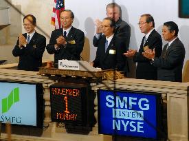 SMFG lists on New York Stock Exchange