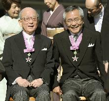 Nobel laureates Suzuki, Negishi awarded Order of Culture