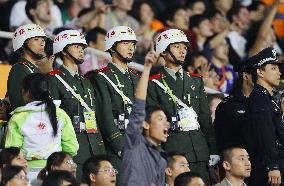 Tight security at Japan, China soccer match