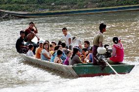 People from Myanmar affected by postelection fighting