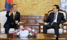 U.N. chief Ban in Seoul