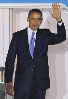 Obama arrives in Seoul for G-20 summit