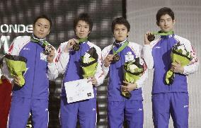 Japan wins bronze at world fencing