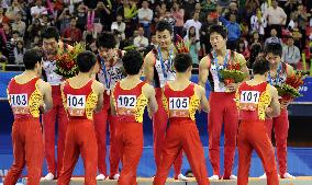 Japan takes silver in men's gymnastics