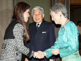 Emperor, empress meet Thai princess