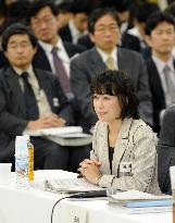 Astronaut Yamazaki at gov't cost-cutting screening