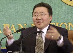 Mongolian President Elbegdorj in Tokyo
