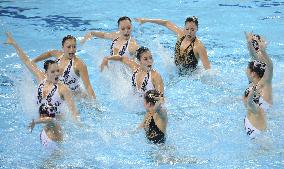 Japan wins silver in synchronized swimming combination