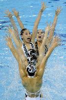 Japan wins silver in synchronized swimming combination