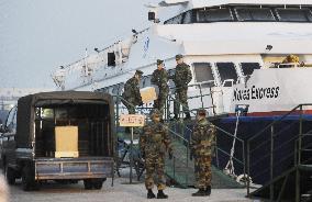 S. Korean Marines at Incheon port