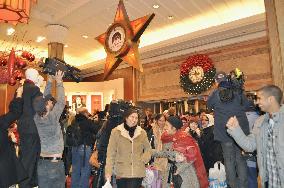 Christmas shoppers at Macy's in N.Y.