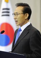 S. Korea president addresses nation over attack