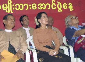 Suu Kyi calls for unity for Myanmar democracy