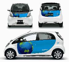 Mitsubishi offering car body graphics for i-MiEV