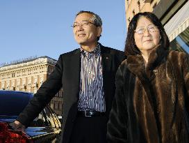 Nobel laureate Negishi leaves Stockholm