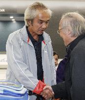 Pardoned Japanese returns home