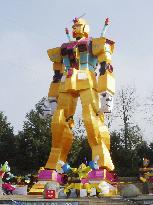 Controversial 'Gundam' statue in China park
