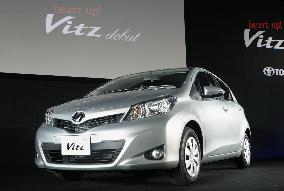 Fully-remodeled fuel-efficient Vitz compact car released