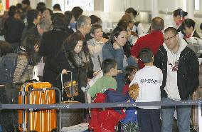 New Year holidaymakers