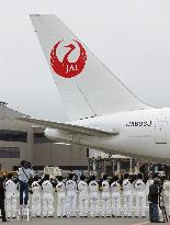 Revival of JAL crane logo