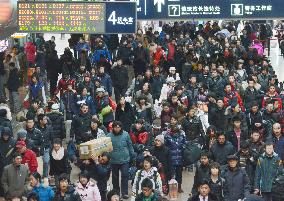 Exodus ahead of Chinese New Year