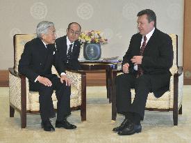 Japanese emperor, Ukrainian president meet