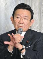 State minister Yosano in interview